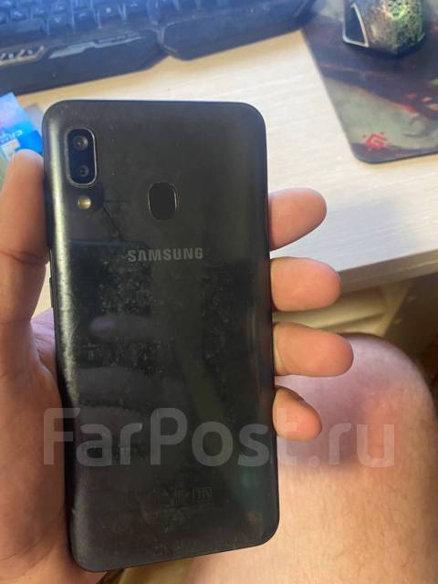 Samsung Galaxy A20 332, 6.40", моноблок, черный, 3G, 4G LTE, Dual-SIM ...