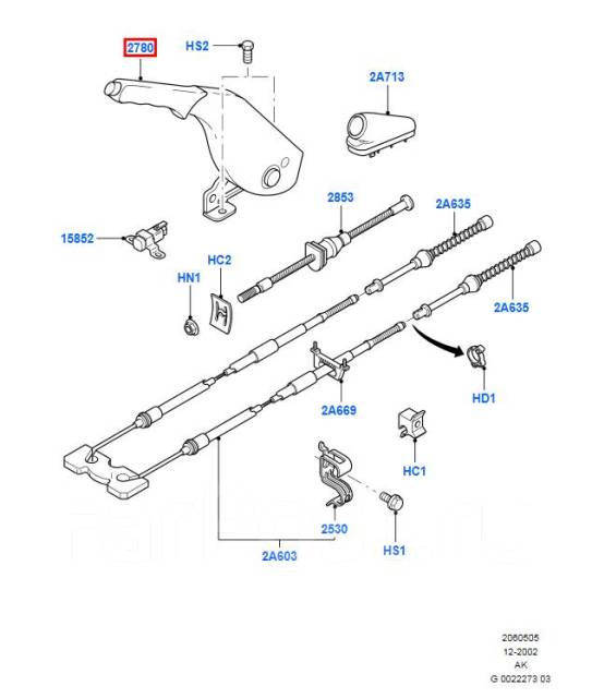 Схема ручника форд фокус 2