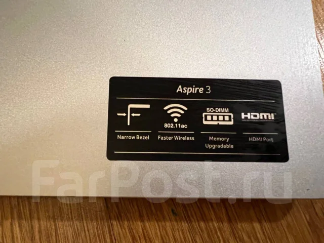 Acer Aspire 3 A315-23. 15.6", 2,1����, ��� 8 ��, ���� 256���, WiFi: 1, Bluetooth: 1, ����������� �� 9��. ����