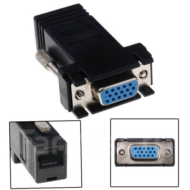 Удлинитель VGA по витой паре на м + usb