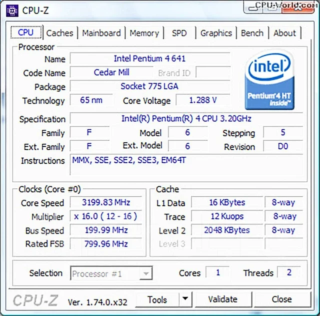 Intel Pentium 4 641 ����