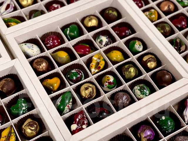 Корпусные конфеты - Бельгийский шоколад 25 конфет - Продукты питания во ...