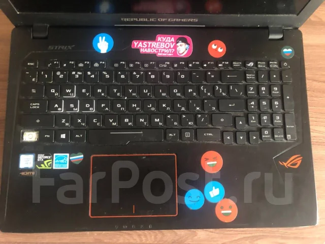Asus ROG Strix GL553V. WiFi: 1, Bluetooth: 1 ����