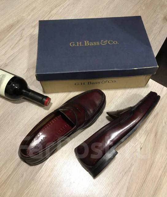 Туфли лоферы цвета бургунди G. H. Bass & Co. на 41 р - Обувь во ...