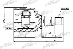 ���� ���������� Toyota Auris 06-12 PCV1955 ZZE150/NZE151 PCV1955 PCV1955 ����