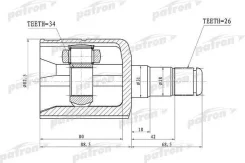 ���� ���������� ����� Volkswagen Passat 05-11 PCV1305 B6 PCV1305 PCV1305 ����