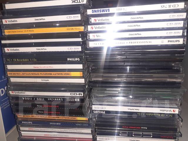 Бокс для дисков CD, DVD, б/у, в наличии. Цена: 10₽ во Владивостоке