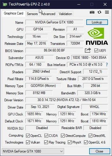 GeForce GTX 1080 ����