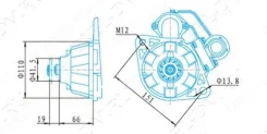 ������� D-129115 / QDJ275C 24V 11T 5.5KW MMC 6D14/15 6D16 YD ������ D129115 ����
