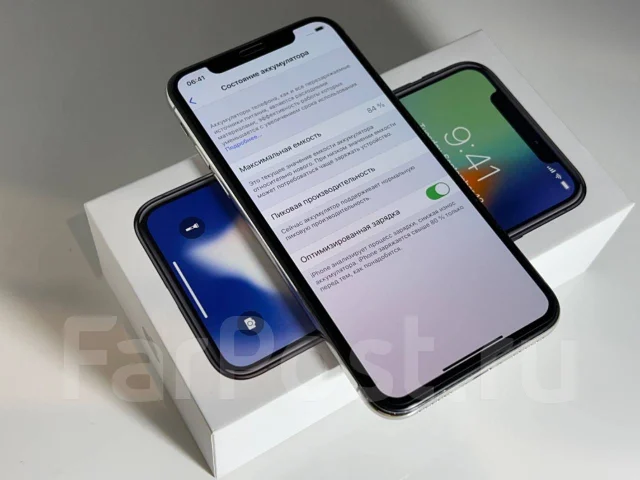 Apple iPhone X. �/�, 64 ��, �����������, 3G, 4G LTE, ����������, NFC ����