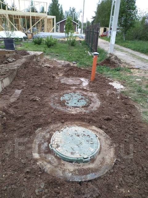 Монтаж колодцев, септиков, канализации, продажа ЖБИ колец в Артеме