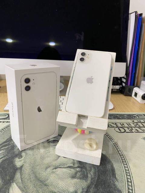 iPhone 11 (128gb), 6.10", моноблок, белый, 4G LTE, б/у, в наличии. Цена ...