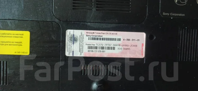 Sony VAIO PCG. ��� 4 ��, ���� 500���, WiFi: 1, Bluetooth: 1 ����