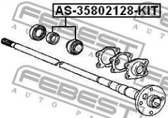 ��������� ��������� ������ ������� ����������� 35x80x21x28 | ��� ����/��� | Febest AS35802128KIT AS35802128KIT ����