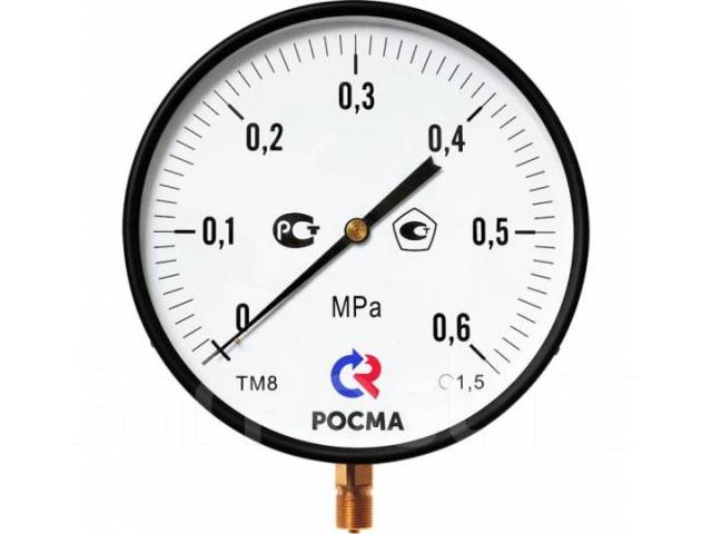 Манометр радиальный Росма 0-6 бар 1/4 - Сантехника и водоснабжение во ...