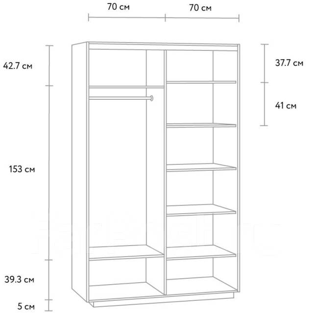 Шкаф ширина 40 глубина 60