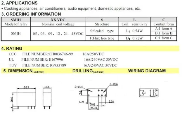���������������� ���� SMIH05vdc-sl-c ����