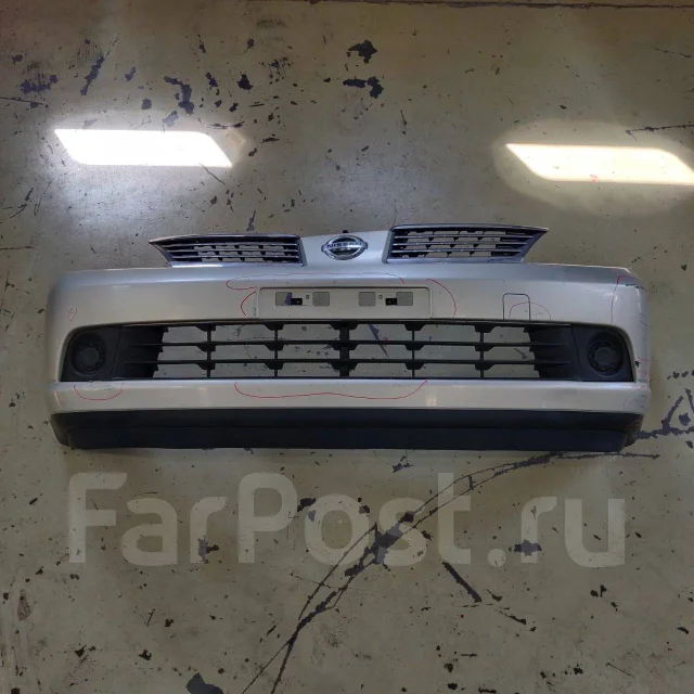 Nissan tiida бампер передний