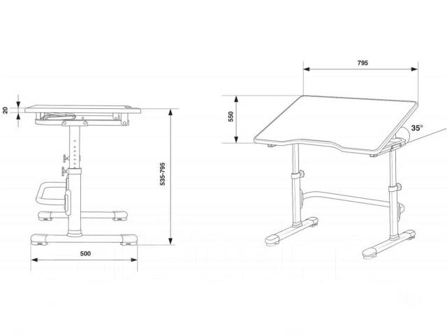 Какая высота парты для первоклассника по госту