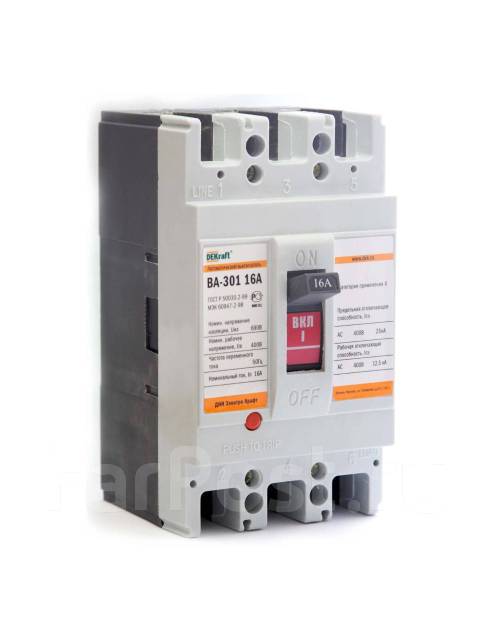 Автомат ВА-302 DEKraft 3п 100А 25кА 22749DEK - Led-Elektro, новый, в ...