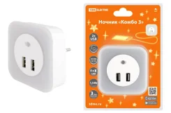 ������ "����� 3", 8LED, 80 ��, ���. �����., 2 xUSB 2,1 �, 220 �, TDM - Led-Elektro ����