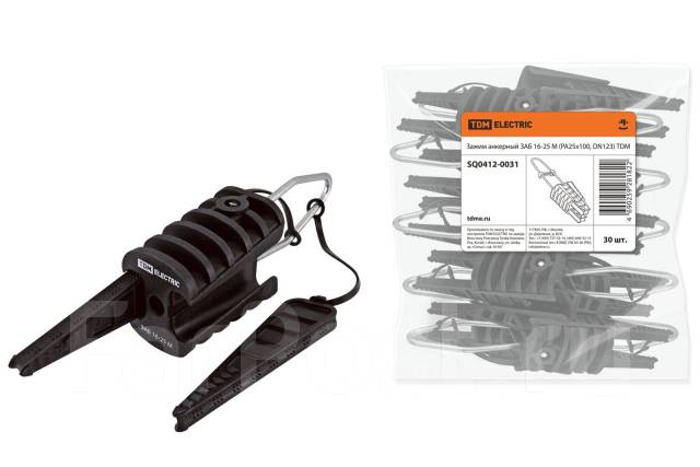 Арматура сип Зажим анкерный ЗАБ 16-25 М (PA25x100, DN123) TDM* - Led ...