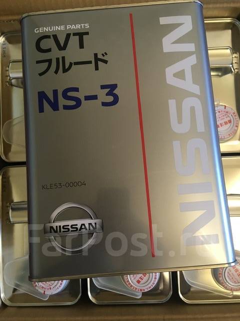 Масло Nissan NS-3 4л KLE53-00004(CVTF NS-3) - Трансмиссионные масла и ...