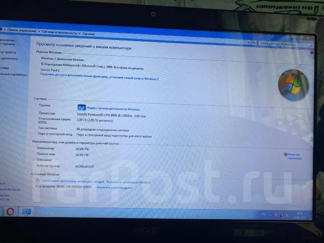 Acer Aspire 5750ZG. 2����, ��� 3072 ��, WiFi: 1, Bluetooth: 1, ����������� �� 1��. ����