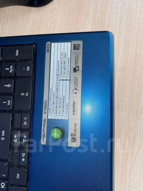 Acer Aspire 5750ZG. 2����, ��� 3072 ��, WiFi: 1, Bluetooth: 1, ����������� �� 1��. ����