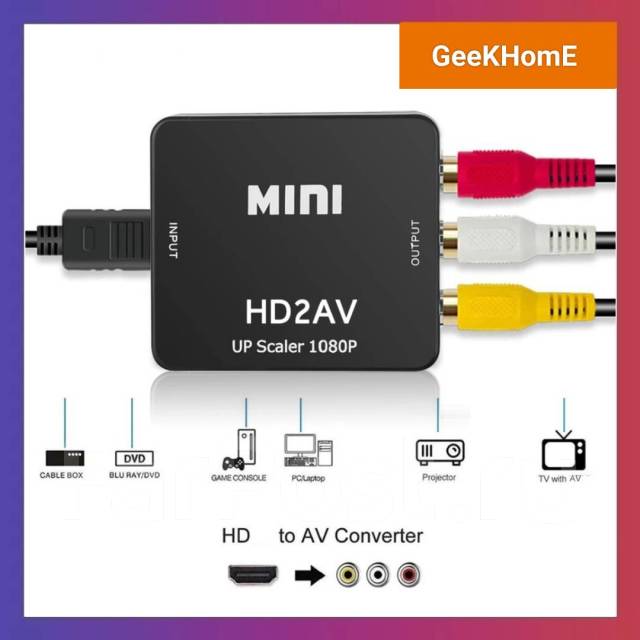 Конвертер (переходник) с HDMI на AV (