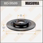 ���� ��������� Masuma, rear Mitsubishi ASX, Outlander / GA1W, GF8W [��.2] BD-3526 Masuma, ������ BD3526 ����