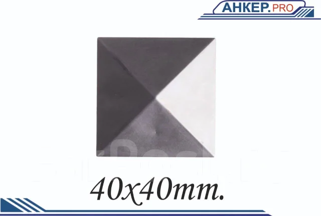 Металлическая заглушка на профильную трубу 40х40 - Металлоконструкции и ...