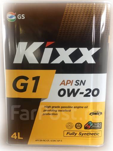 Kixx G1 SN/CF 0W20, 4 литр 2000 руб. фасовка - Моторные масла во ...