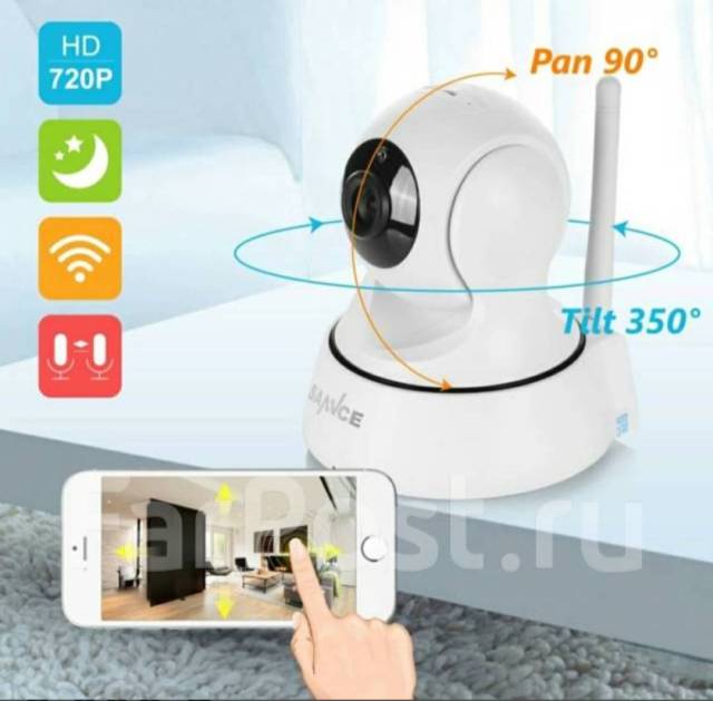 Wi-Fi видеокамера. Новая, новый, в наличии. Цена: 3 999₽ во Владивостоке