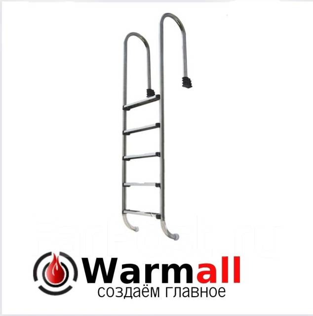 Лестница для бассейна на 5 ступеней (узкий борт), новый, под заказ ...