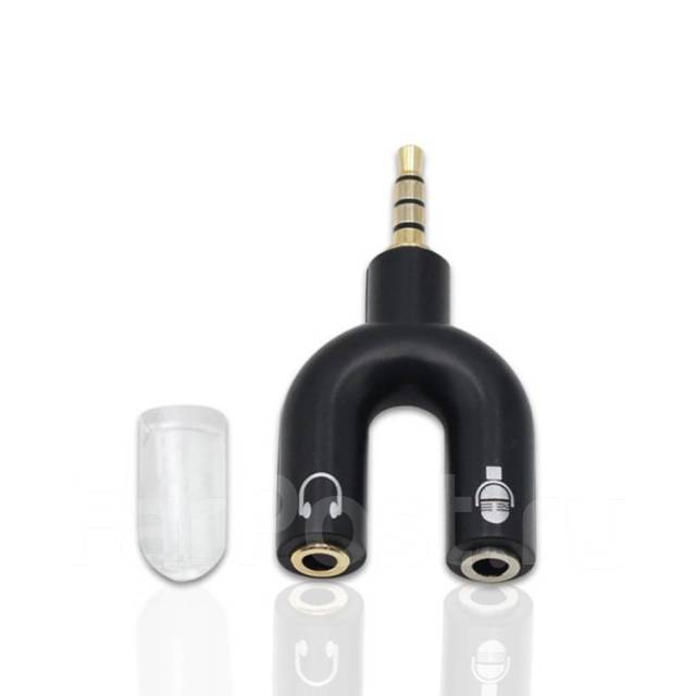 Переходник соединительный 3.5 mm jack (Male) - 3.5 mm jack (Female)*2 ...