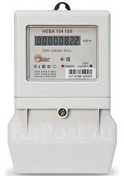 Счетчик эл. энергии Нева 104 1SO ЖКИ 230V 5(60)А однофазный - Свет и ...