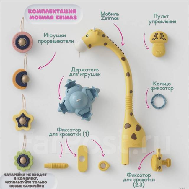 Кронштейн для мобиля держатель на кроватку Мобиль