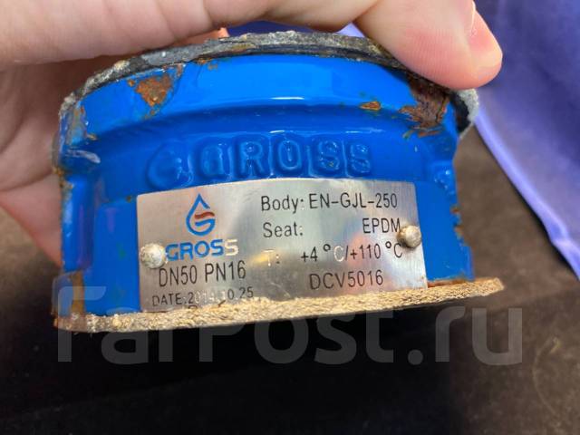 Обратный клапан двухстворчатый Gross EN-GJL-250 БарахолкаДВ, в наличии ...