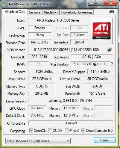 Radeon HD 7850 ����