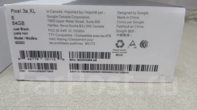 Google Pixel 3a XL. �����, 64 ��, ������, 4G LTE, NFC ����