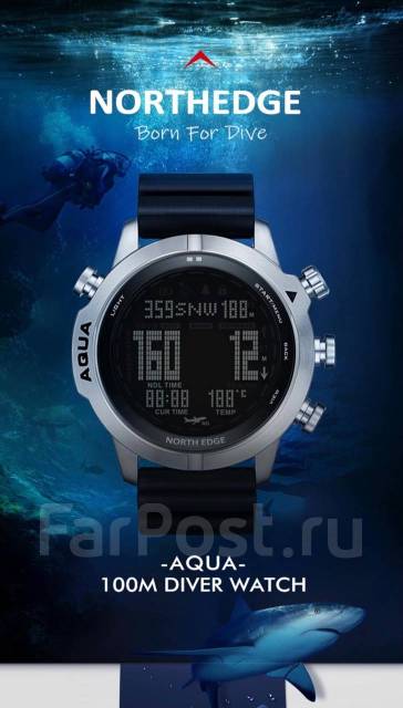 North EDGE Diving Digital Watch 100 13 500