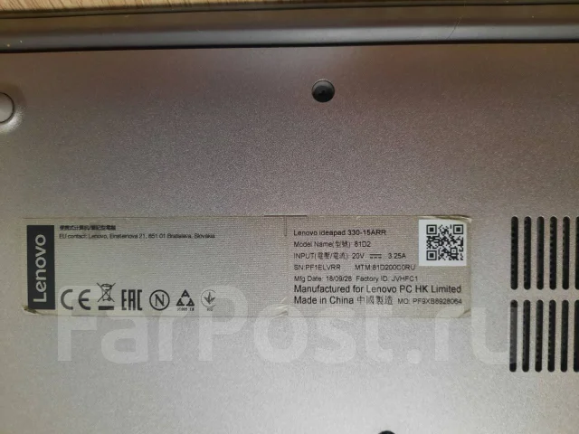 Lenovo IdeaPad 330-15ARR. 15.6", 2����, ��� 6 ��, ���� 1���, WiFi: 1, Bluetooth: 1, ����������� �� 2��. ����