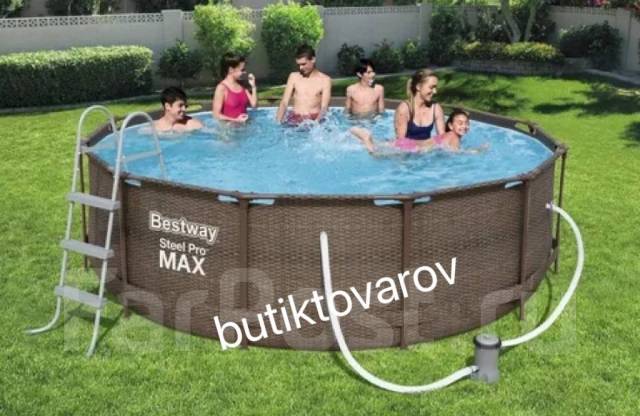 Бассейн каркасный Bestway 56709, 366*100 cm. Доставка бесплатно, новый ...