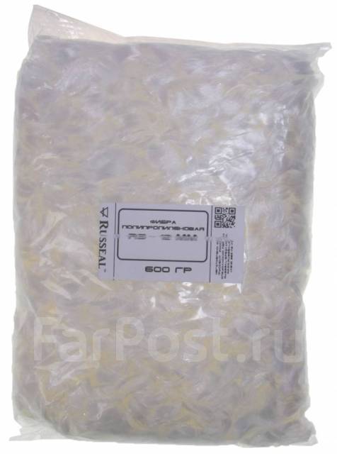 Фибра полипропиленовая 12мм 1кг, в наличии. Цена: 400₽ в Находке