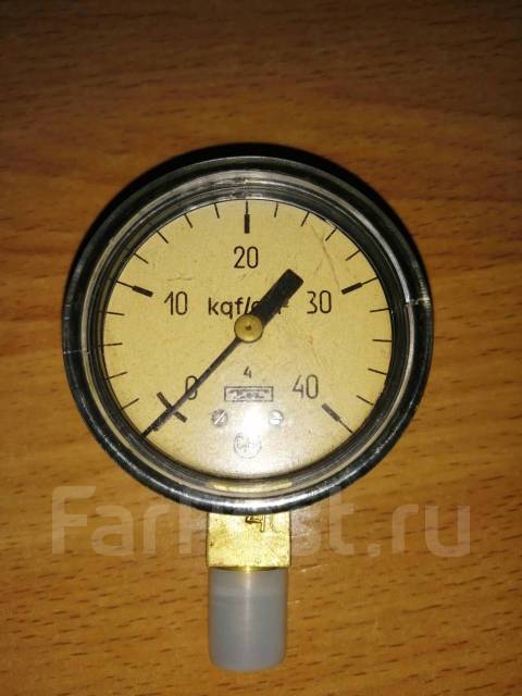 Манометр мтп-1 (0-40 кгс/см2), новый, в наличии. Цена: 500₽ во Владивостоке