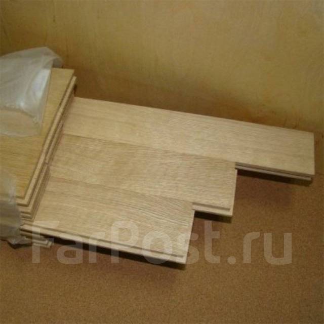 Паркетная доска, 15 мм толщины натурального дуба, в наличии. Цена: 3 ...