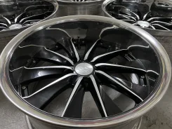 RAYS Black Fleet V550. 10.0/9.0x19", 5x114.3, ET-6/0, �� 73,1���. ����