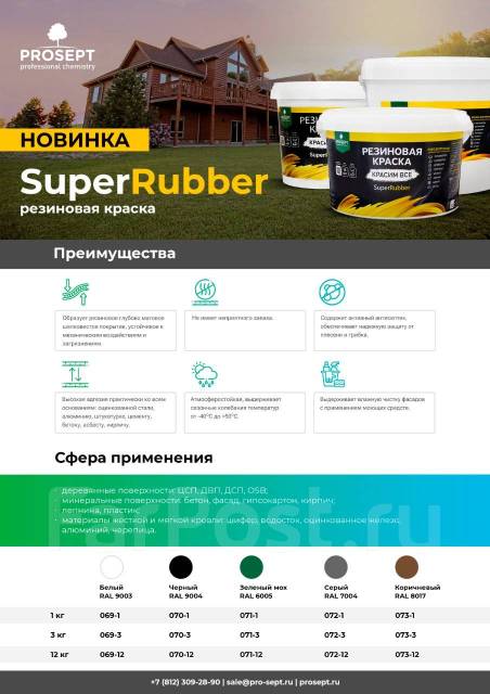 Краска кровельная резиновая SuperRubber 12 кг черная - Лакокрасочные ...