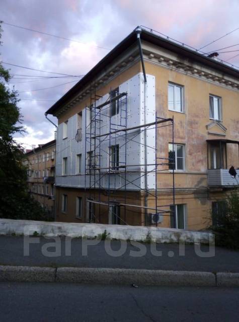 Утепление стен снаружи, ремонт швов, ремонт фасадов. Такелажные работы ...